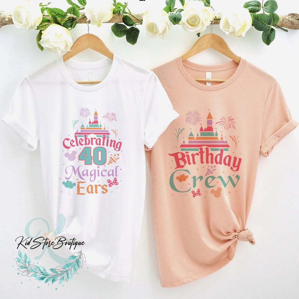 Disney Birthday UNISEX Shirt, Celebrating Magical Ears Disney Shirt, Disneyland Shirt, Birthday Shirt, Kids Disney Birthday Shirt