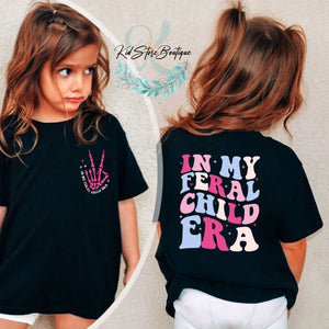 In My Feral Child Era Funny Kid Shirt, Funny Toddler Shirt, Trendy Kid Shirt, Feral Child Shirt, Funny Boy T-Shirt, Cute Girl Shirt, Tee For Kid