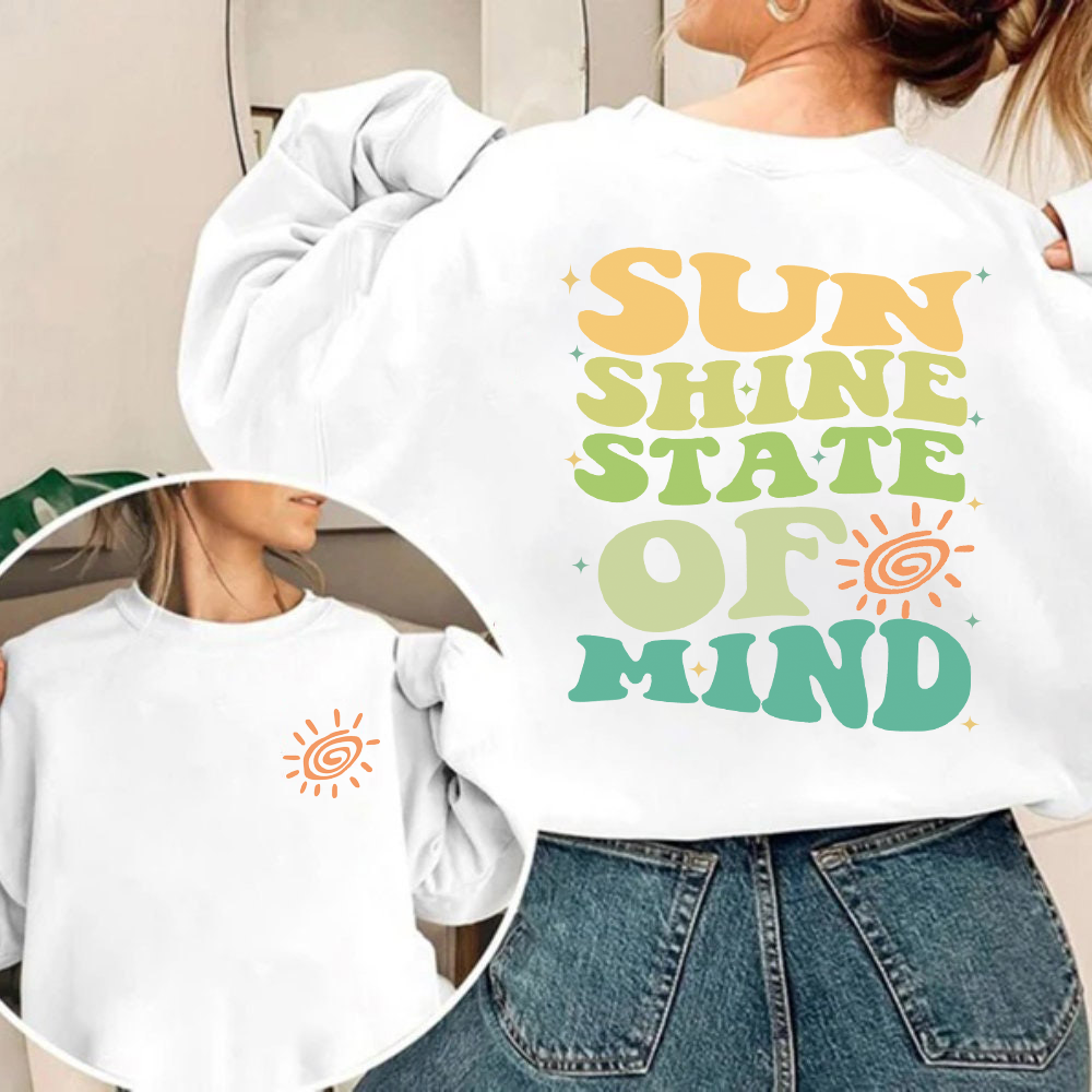 Sun Shine State Of My Mind Shirt, Beach Shirt, Retro Sunshine Shirt, Aesthetic Shirt, Summer 2023 Shirt