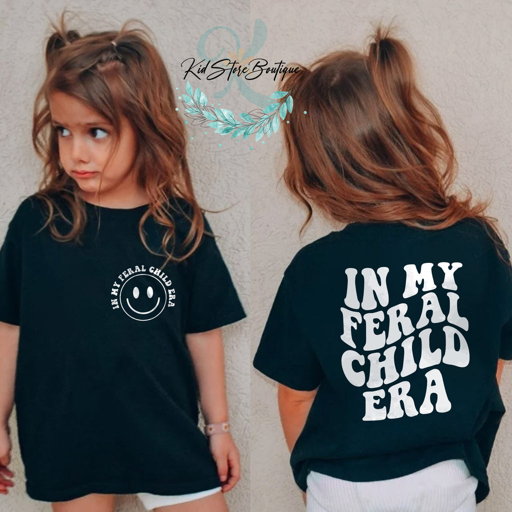 In My Feral Child Era Funny Kid Shirt, Funny Toddler Shirt, Trendy Kid Shirt, Feral Child Shirt, Funny Boy T-Shirt, Cute Girl Shirt, Kid Tee