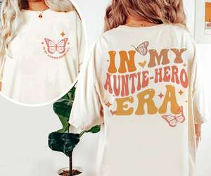 In My Auntie Hero Shirt, Aunt Era Shirt, Retro Aunt Shirt, Baby Pregnancy Announcement for Aunt, Gift For Aunt, Aunt Birthday Gift, Aunt Era