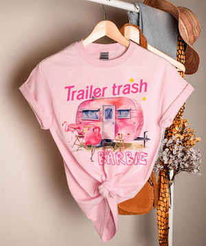 Trailer trash barb shirt, 90s bachelorette shirt, pop culture parody shirt, Women retro graphic tee, 90s style girl shirt, Bridal Party Gift