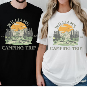 Personalized Family Camping trip shirt, Camping 2023 shirt, Family matching shirt, Couple Camper shirt, Camping Wedding shirt
