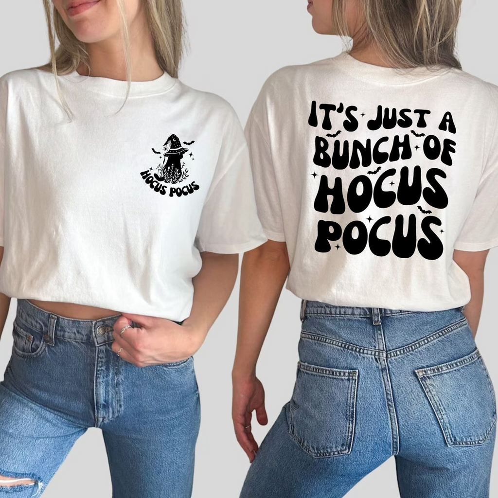 It's just a bunch of hocus pocus shirt, Halloween witch shirt, Retro Halloween, Spooky season, Trick or treat, Witch shirt
