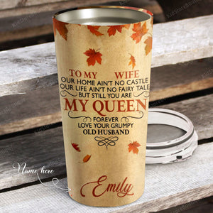 You Are My Beautiful Queen Forever Stainless Steel Tumbler, Cup for Wife, Best Gift for Wife From Husband Idea