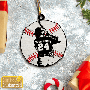 Baseball Personalized Ornament, Gift for Son Ornament