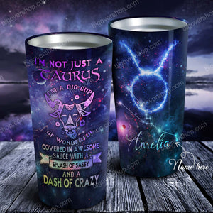 I'm A Bug Cup Of Wonderful Covered In Awesome Sauce With Splash Of Sasy Tumbler - Astrology Sign Gift, Stainless Tumbler