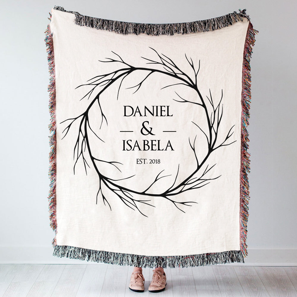 Daniel & Isabela Gift for Couple Blanket, Personalized Blanket