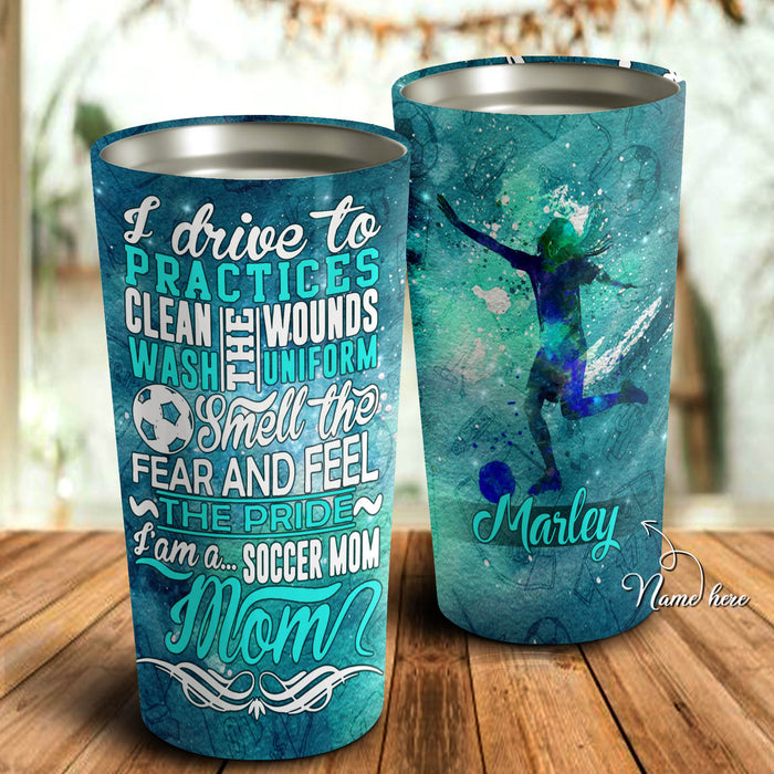 I Am Soccer Mom Personalized Tumbler - Mother's Day Gift, Mom Tumbler, Mom Cup