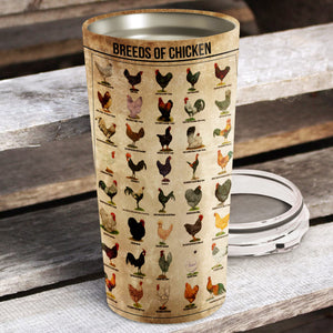 Chicken Knowledge Stainless Steel Tumbler - Best Gifts for Chicken Lovers Tumbler