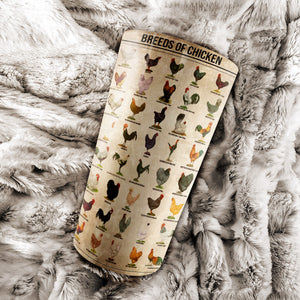 Chicken Knowledge Stainless Steel Tumbler - Best Gifts for Chicken Lovers Tumbler
