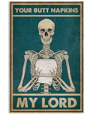 Your Butt Napkins My Lord Canvas- 0.75 & 1.5 In Framed - Home Living- Wall Decor, Canvas Wall Art