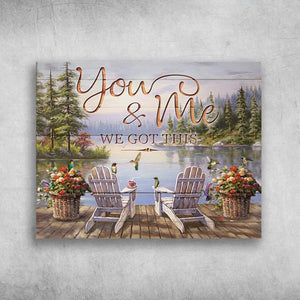 You And Me We Got This Couple Canvas - Street Signs Customized With Names - 0.75 & 1.5 In Framed -Wall Decor, Canvas Wall Art