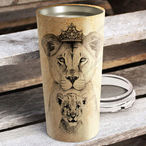 Lion To My Daughter I Will Always Be There From Mom Stainless Steel Tumbler, Cup for Daughter, Best Daughter Gift