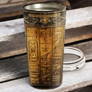 Personalized Ancient Egypt Symbols Stainless Steel Tumbler