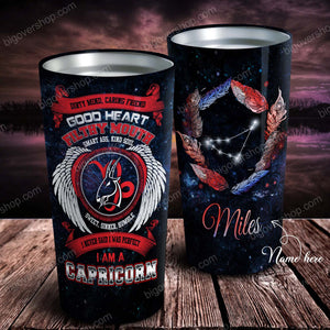 Good Heart Filthy Mouth Smart Ass Kind Soul Personalized Zodiac Tumbler - Astrology Sign Gift, Stainless Tumbler