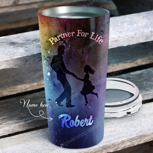 To My Dad - Dad Hero Galaxy - Dad and daughter - Personalized Tumbler - Father's Day Gift, Dad Cup, Best Dad Gift