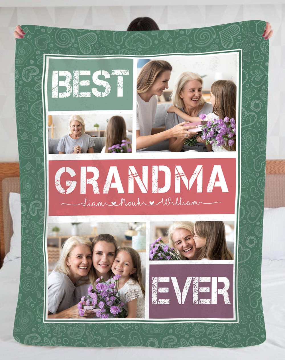 Best Grandma Ever Personalized Blanket