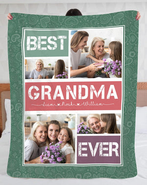 Best Grandma Ever Personalized Blanket