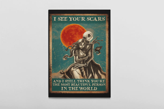 I See Your Scars Canvas - Halloween Canvas - Gifts For Halloween