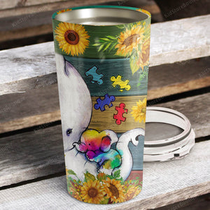 Baby Elephant Autism You Are Braver Than You Believe Stainless Steel Tumbler - Gift For Children
