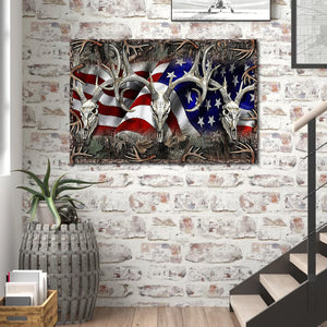 American Hunters - The American Flag Canvas