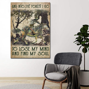 And Into The Forest I Go Cowgirl, Gift for Her Canvas, Wall-art Canvas