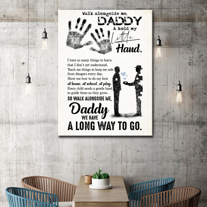 Canvas Gift For Dad We Have A Long Way To Go, Father's day Canvas