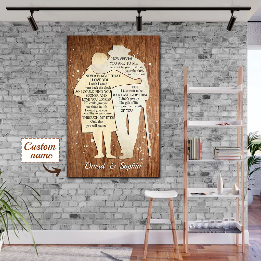 How special you are to me, I just want to be your last everything, Couple Canvas, Personalized Canvas