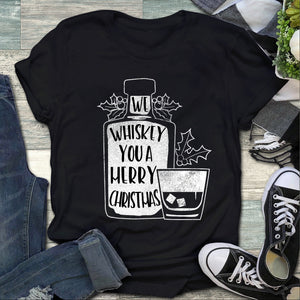 We Whiskey You A Merry Christmas Shirt