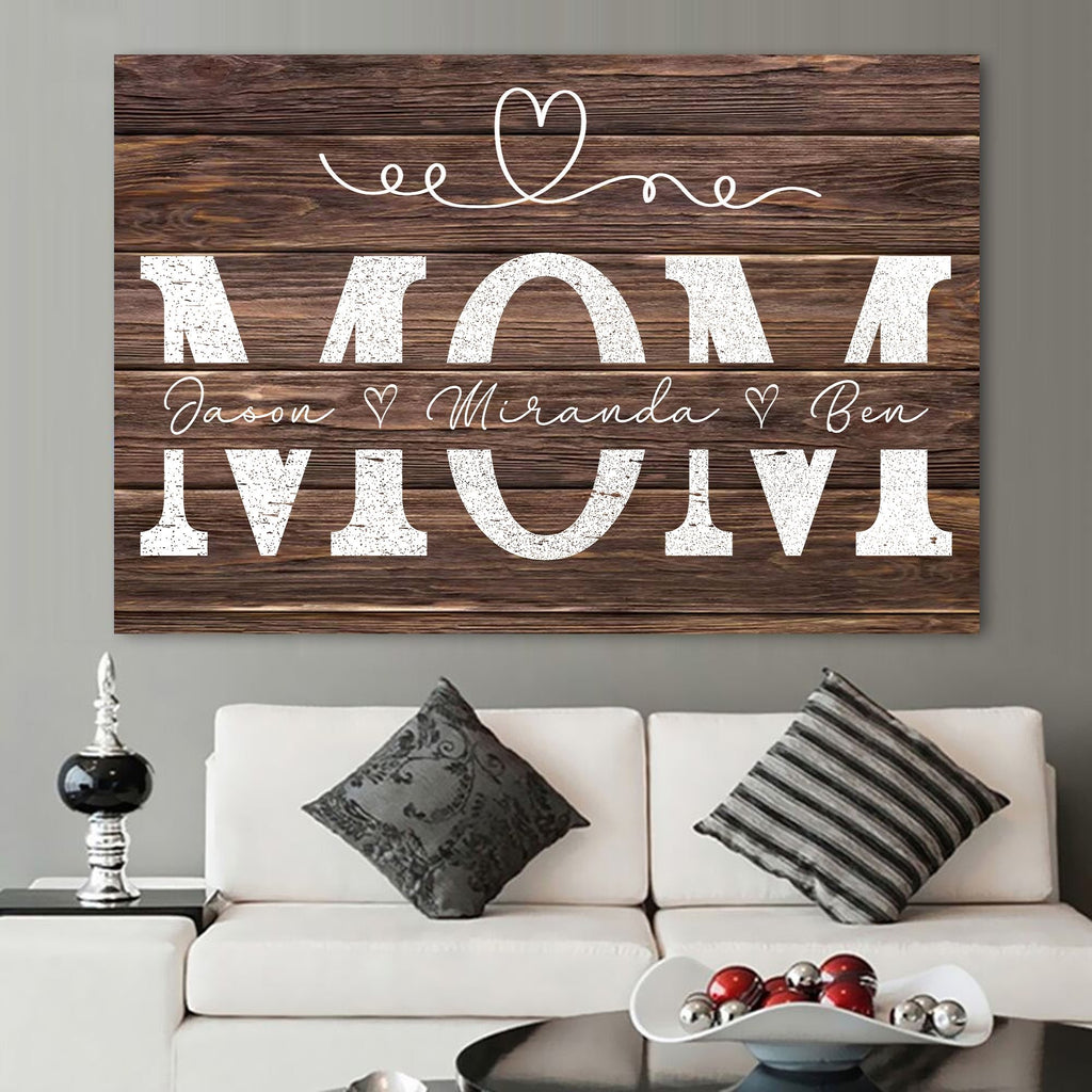 Custom name, Mother's Day Gift Canvas