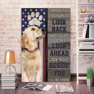 Golden retriever when it's too hard to look back, Dogs lover Canvas, Wall-art Canvas