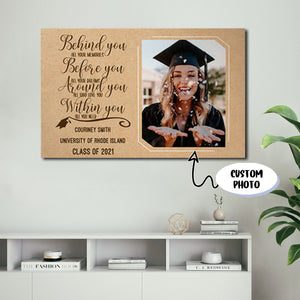 Graduation Custom Photo Framed Canvas - All Your Memories All Your Dreams