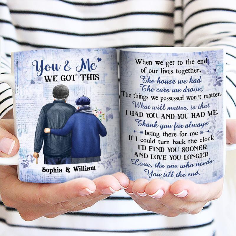 You & Me We Got This Gift for Couple Mugs, Personalized Mugs