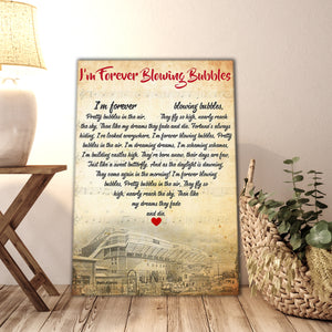 I'm forever blowing bubbles, Song Canvas, Wall-art Canvas
