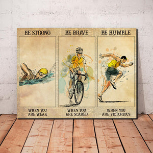 Iron Man Be Strong Be Brave Be Humble, Gift for Him Canvas