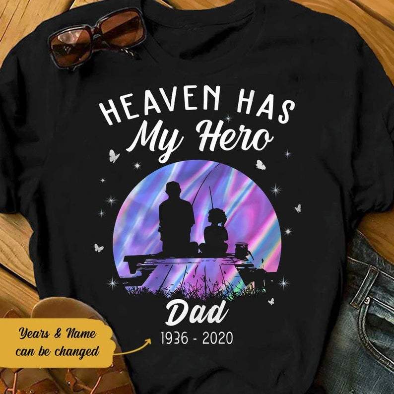 Personalized Fishing Heaven Has My Hero Shirt