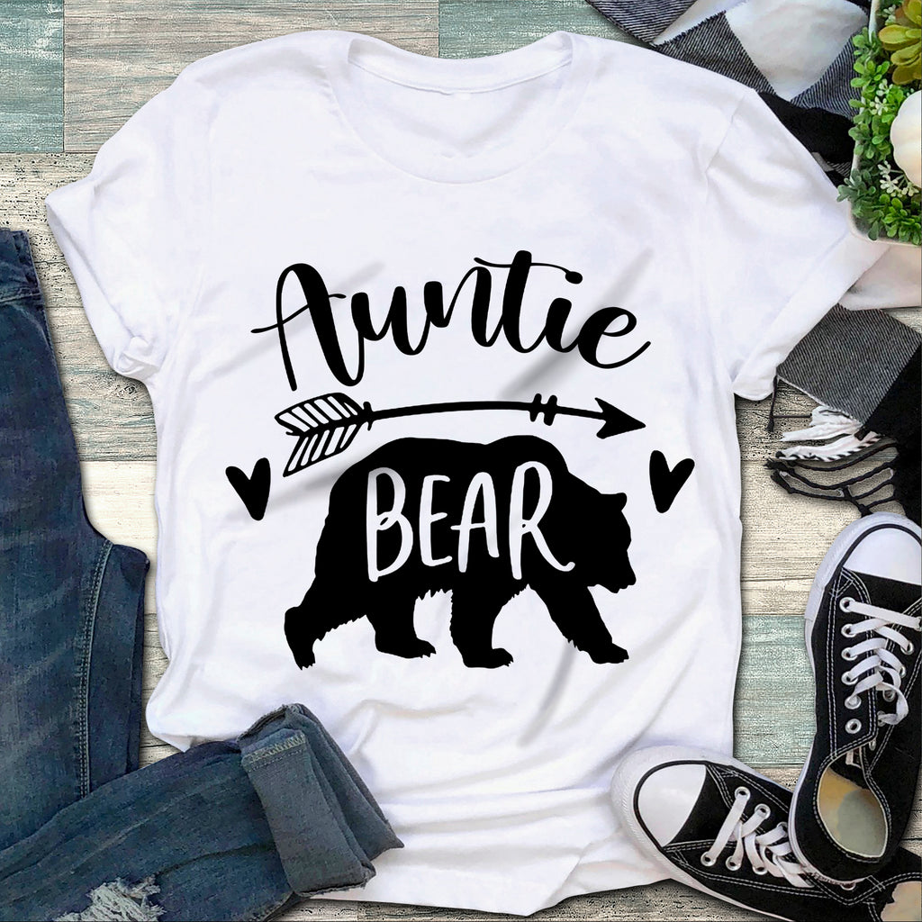 Auntie Bear T-shirt, Gift for Auntie T-shirt