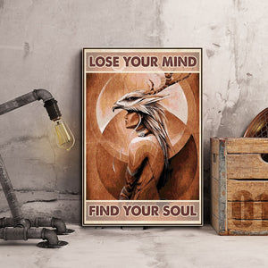 Lose Your Mind Find Your Soul - Wall-art Canvas, Gift for Him Canvas