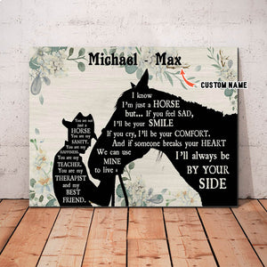 Man Loves Horse, You Are Not Just A Horse, You Are My Sanity, Personalized Canvas