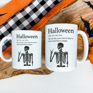 The one day a year when it’s okay to takes sweet from a stranger, Halloween Mugs