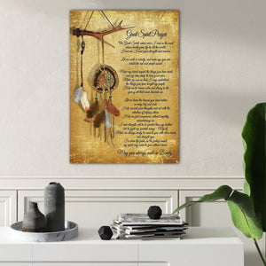 Native American Great spirit Prayer, Best gift Idea Canvas, Wall-art Canvas