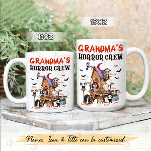 Grandma’s horror crew, Halloween Mugs, Personalized Mugs