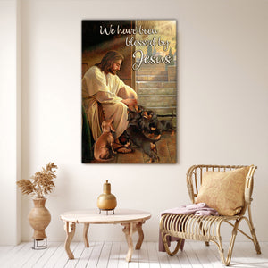 Dachshund We Have Been Blessed By Jesus Canvas, Dog lover Canvas