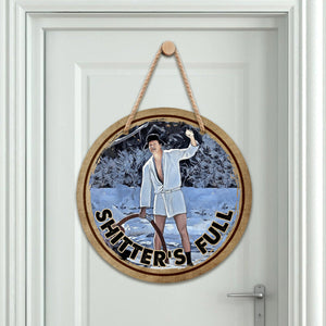 Shitter’s Full Wooden Hanging Sign