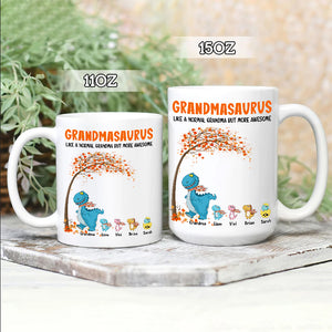 Grandmasaurus like a normal grandma but more awesome Mugs, Personalized Mugs