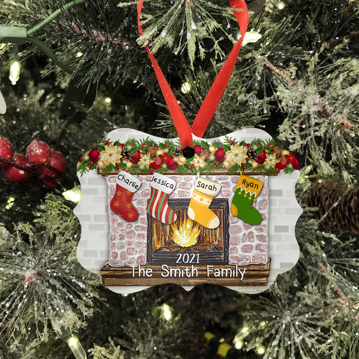 The Smith Family Chirstmas, Personalized Ornament