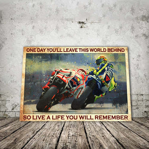Live A Life You Will Remember Sports Car Racing F1 Wall-art Canvas