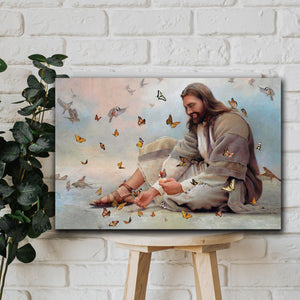 God Butterfly, God Bird Lover Canvas, Wall-art Canvas