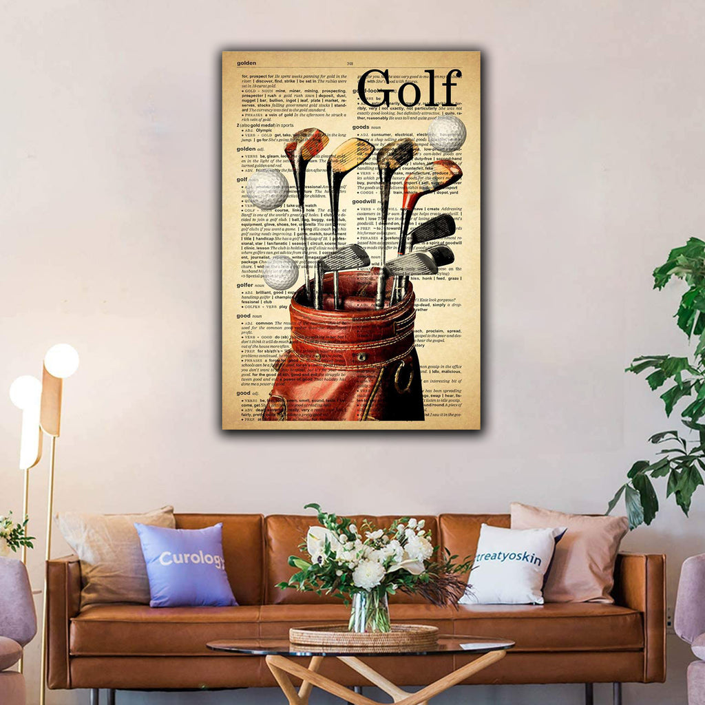 Golf Lover, Golf Playing, Gift for Golf lover Canvas